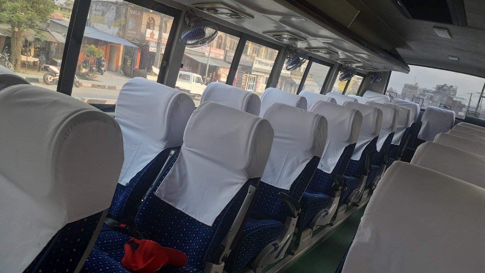 Chitwan to Pokhara sofa Tourist Bus